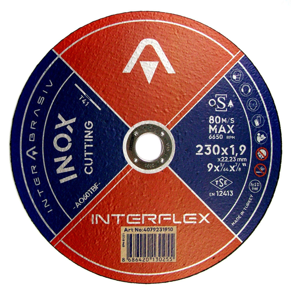 25 Pack Metal Cutting Disc 230mm x 1.9mm x 22mm