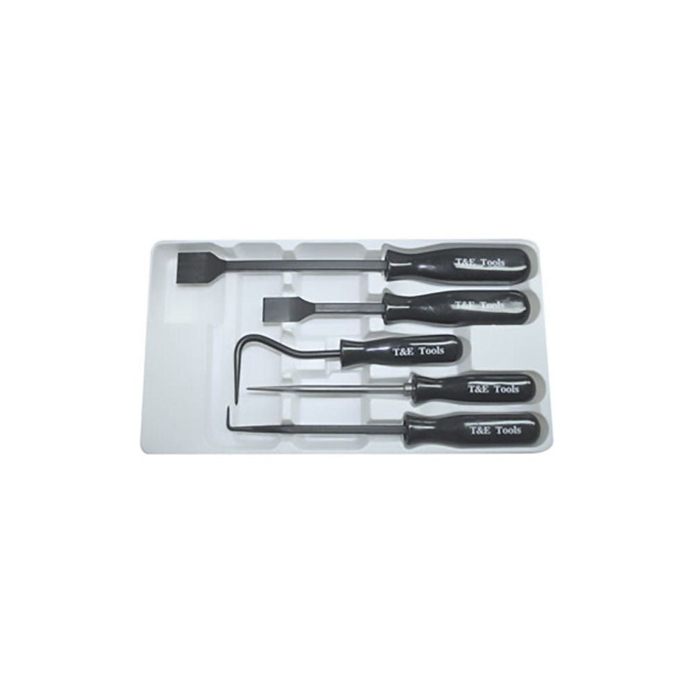 T&E Tools 5Pc Scraper And Hook Lever Set