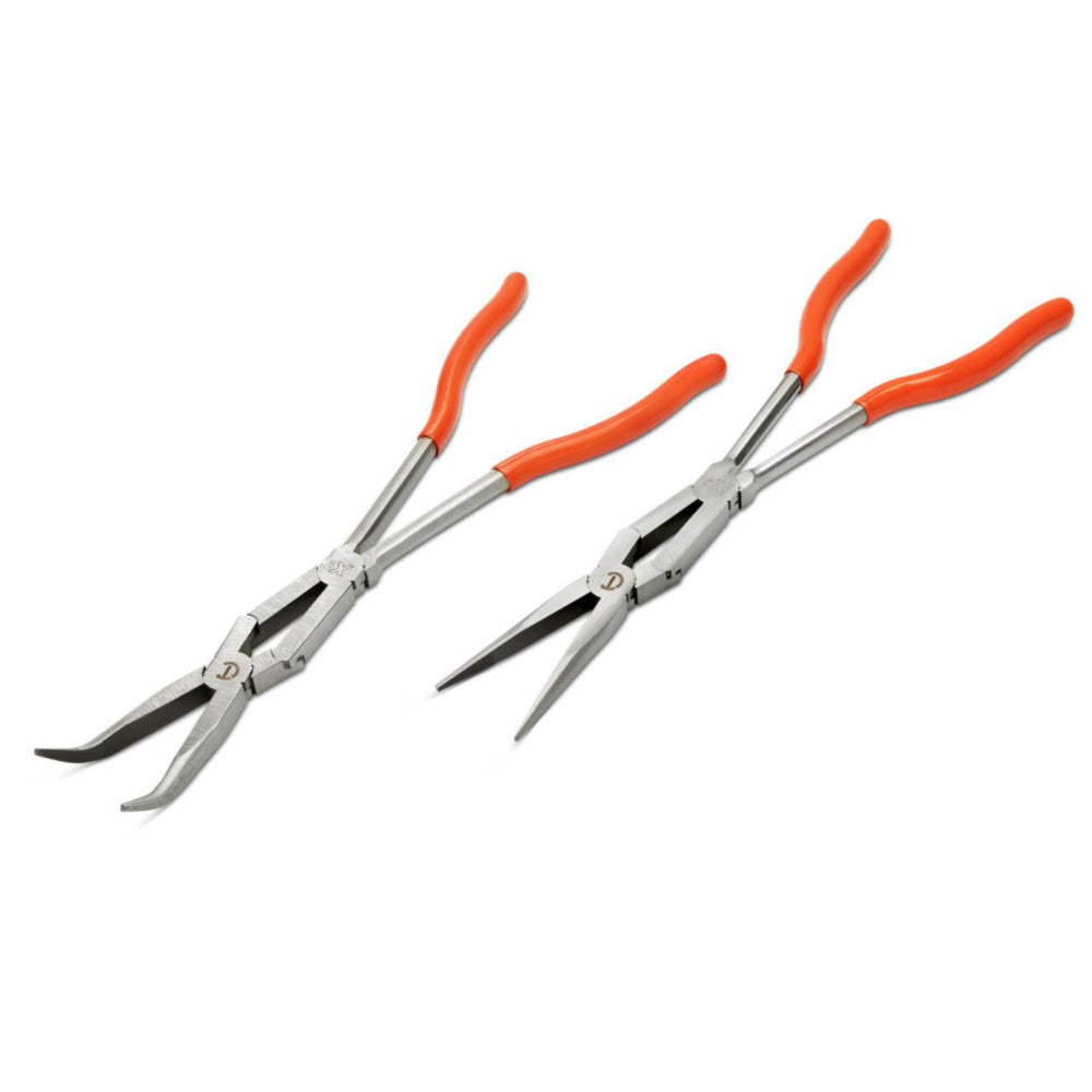 Crescent 2Pc X2â„¢ Straight & Bent Long Nose Dipped Plier Set