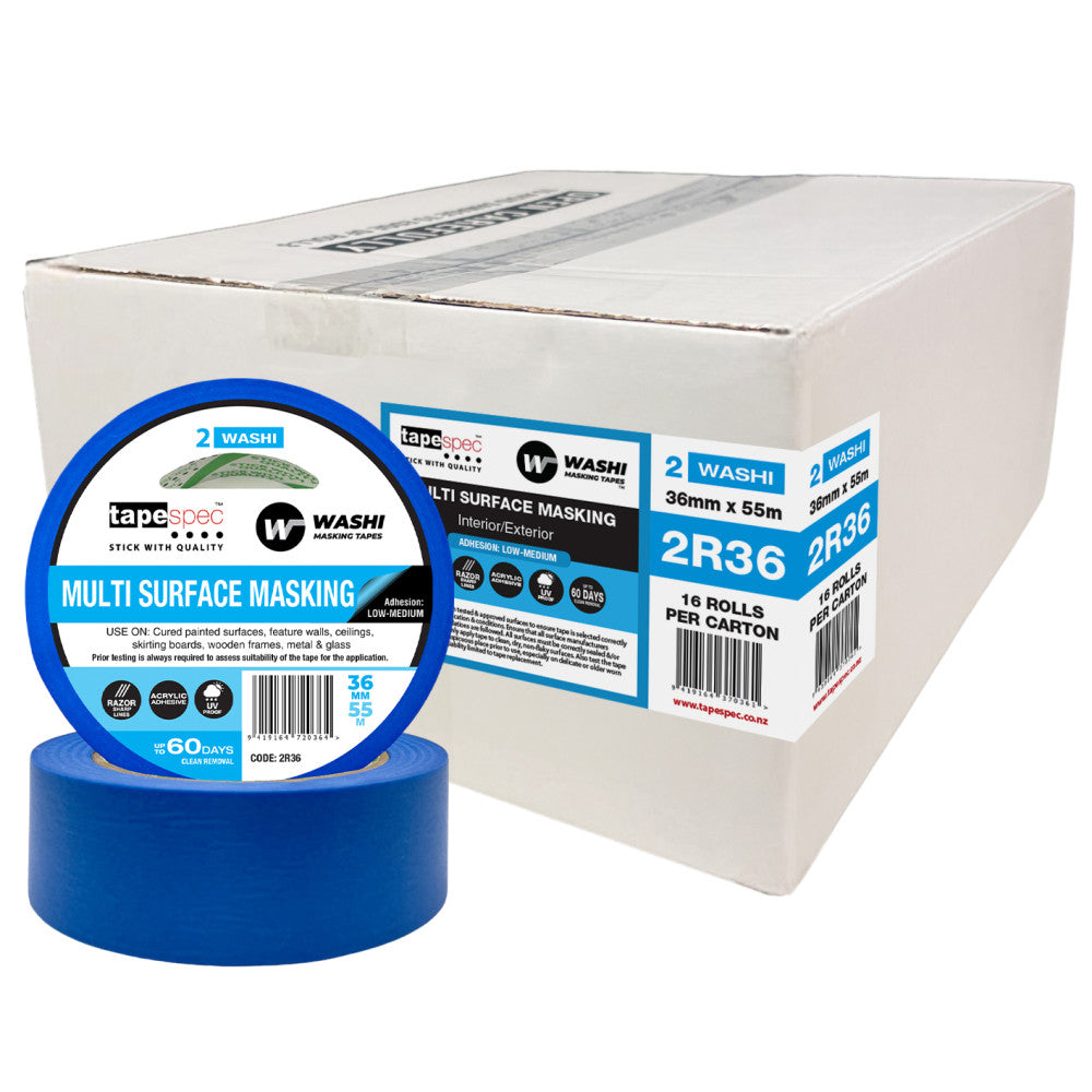 Multi Surface Washi Masking Tape 36mm x 50m - 2R36
