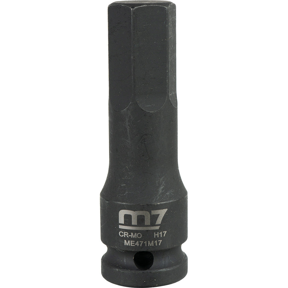 M7 Impact In Hex Socket, 1/2in Drive, 17mm