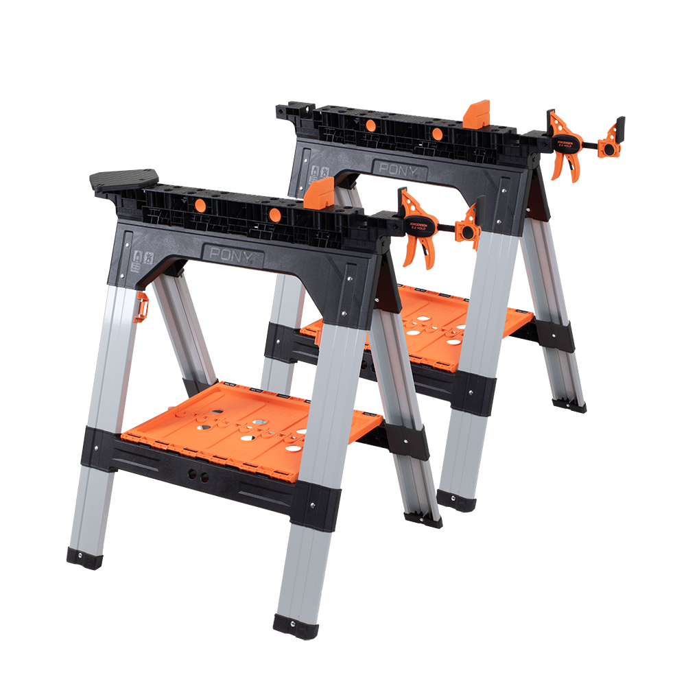 Clamping Sawhorse Set - 2 Piece