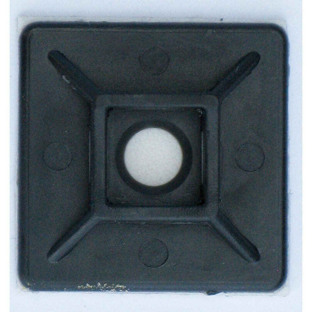 Isl 28X28mm Cable Tie Mounting Base - Black - 100P