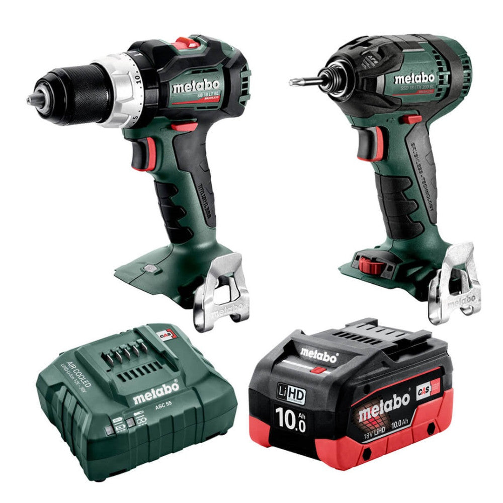 Metabo 18V Brushless Impact Drill Driver 2 Piece Combo