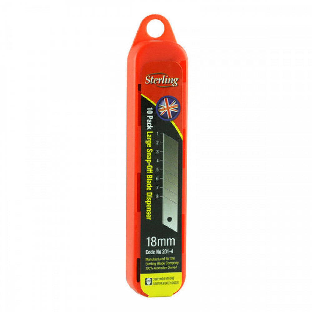 Sterling 18mm Snap Off Blade Tube 10