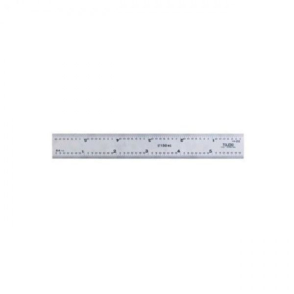 Rule 300mm/12" x 28mm Metric Imperial Double Sided Square Ends Toledo 300MESE