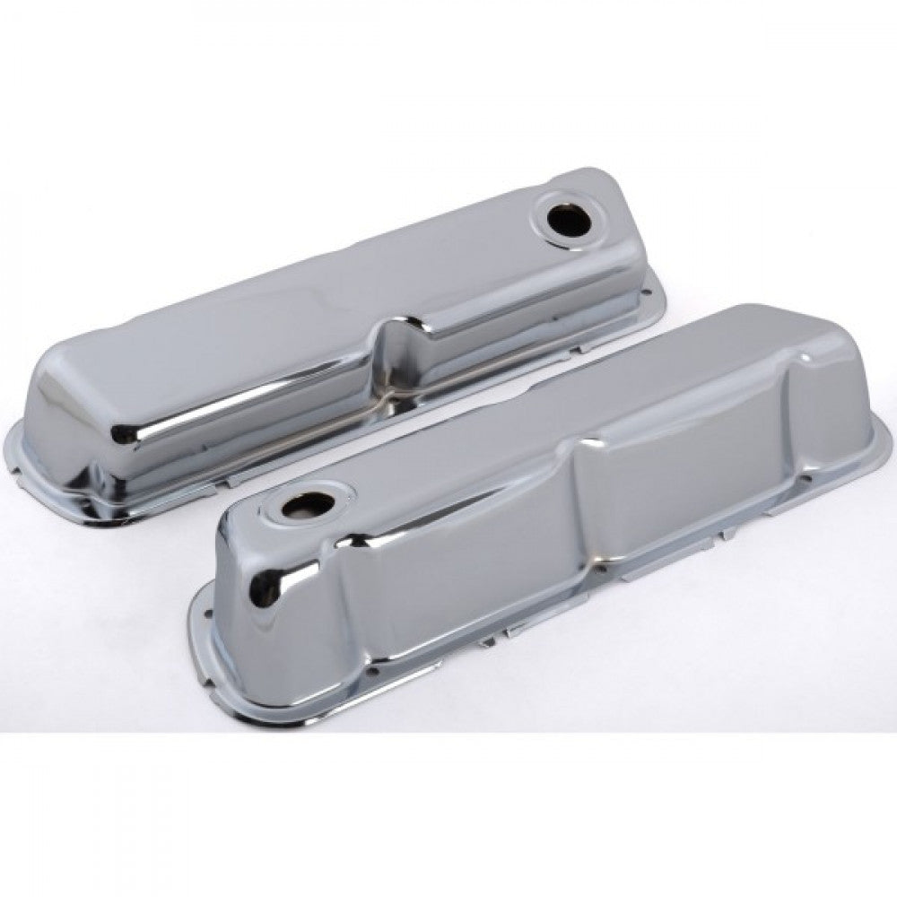 TSP Valve Covers Ford Cleveland 302-351 Chrome Steel Pair#8332