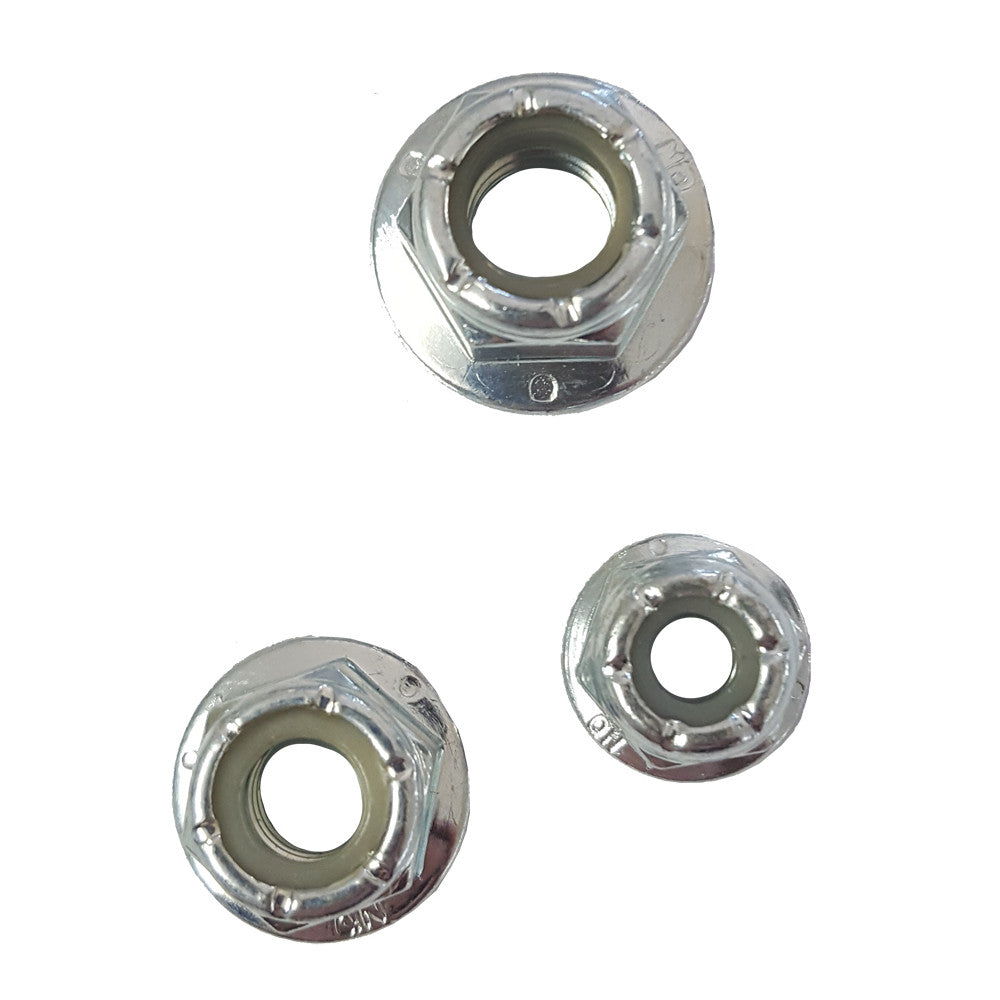 Flange NYLOC Nut ZP Gr 5 UNC 1/4 x 25pc