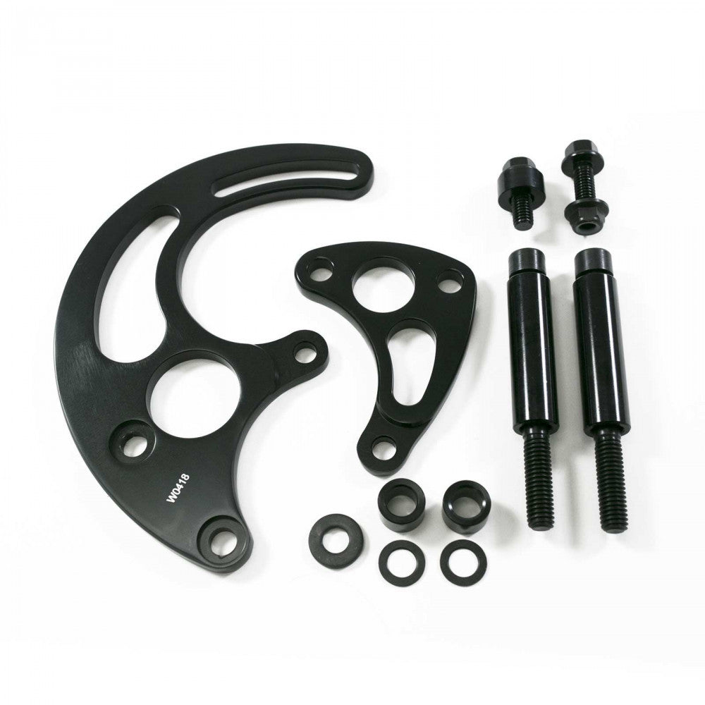 TSP Power Steer Pump Bracket Big Block Chev Long Water Pump - Black Kit #9115BK