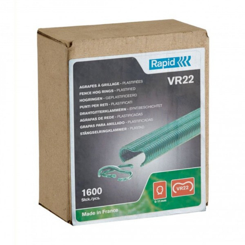 Fence Hog Ring Staples VR22 Green 1600pcs