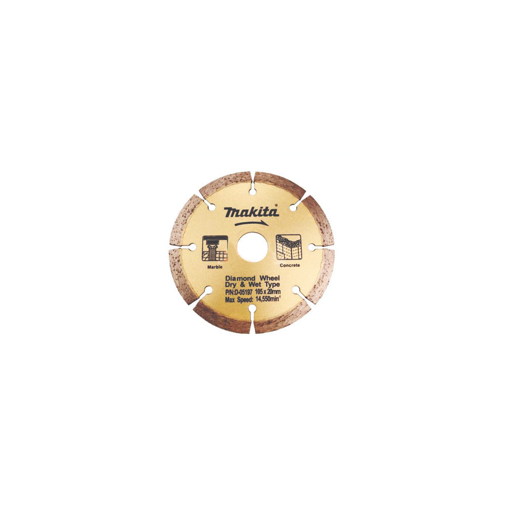 Makita Diamond Circular Saw Blade 105x20/16 Segmented