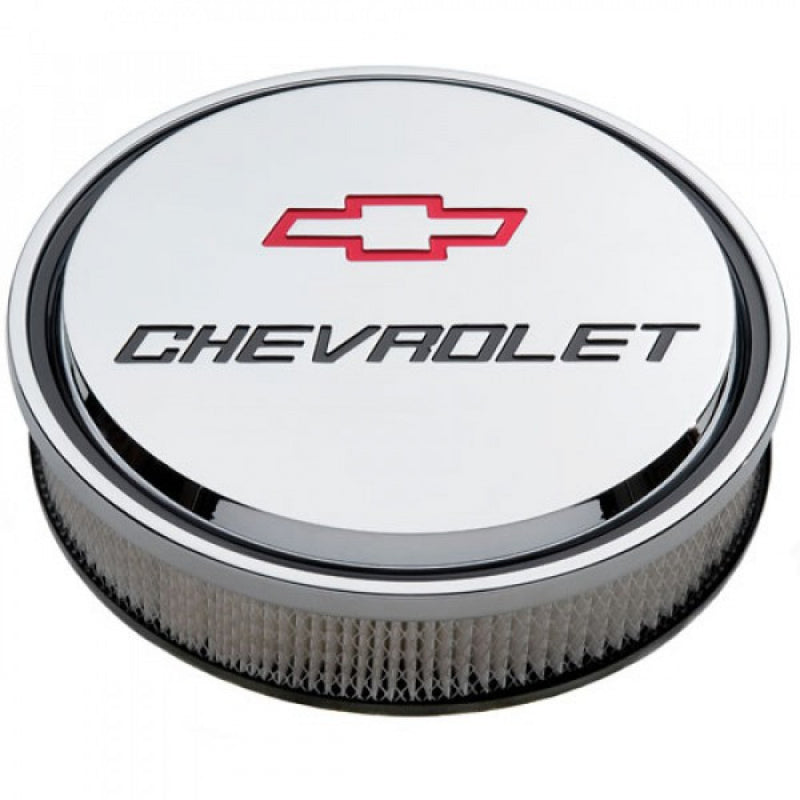 Proform Chrome Red Bowtie Air Cleaner