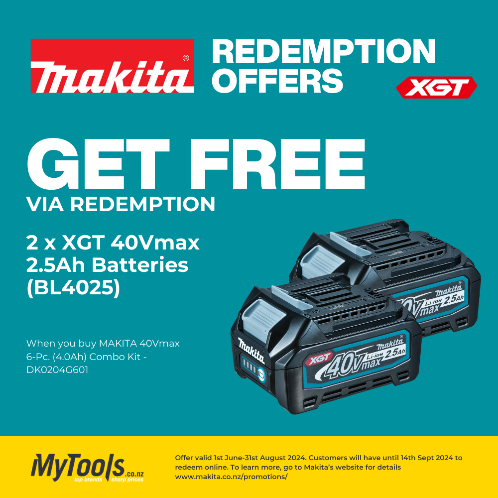 Makita 40Vmax Brushless 6-Pc.Combo (4.0Ah) Kit DK0204G601
