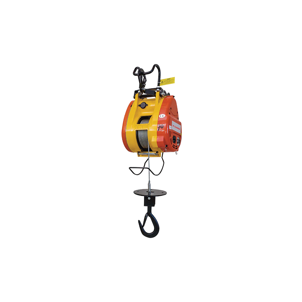 TOHO Compact Wire Rope (Builders) Hoist -250kg Capacity