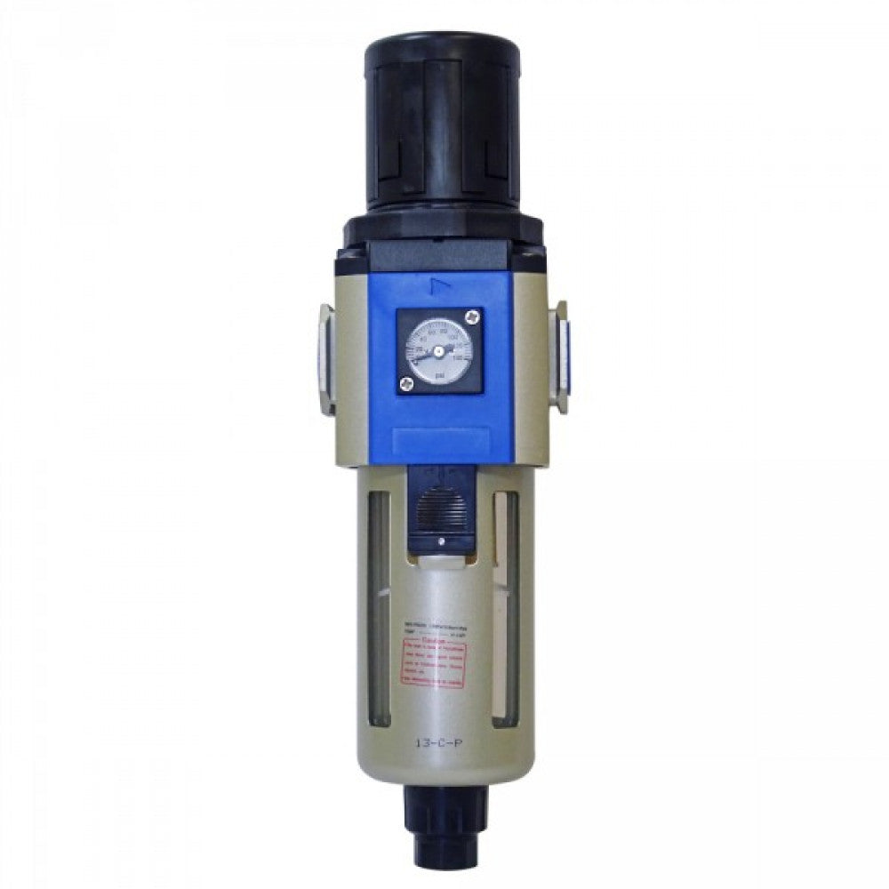 Air Filter Regulator & Gauge 1/2" Semi-auto Drain