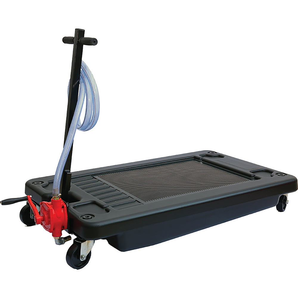 Proequip 65L Truck Fluid Drain Pan With Hand Pump