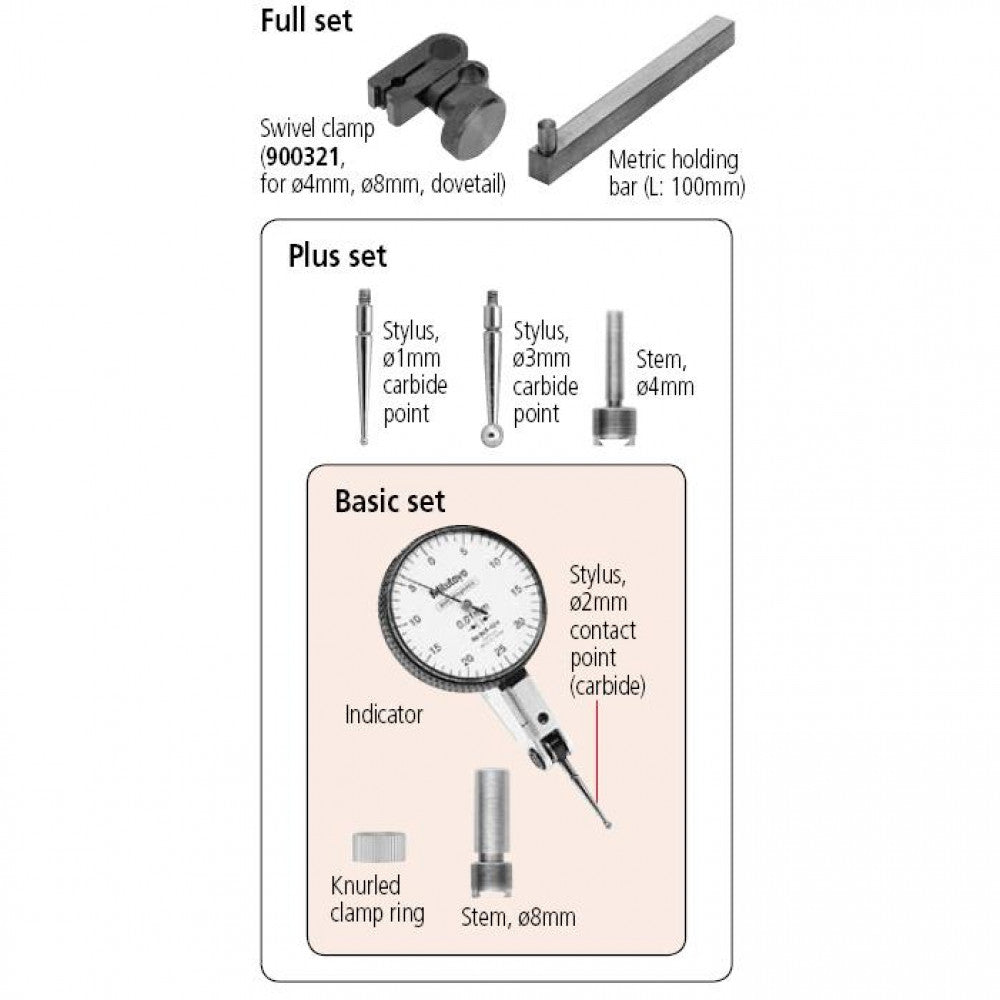 Mitutoyo DTI 0-0.8mm x 0.01mm Horizontal Type 513-404-10E