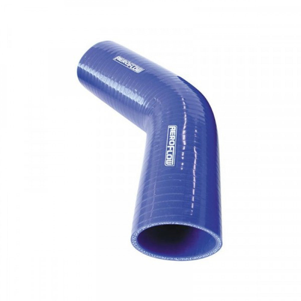 AeroFlow 45° Silicone Elbow 3" Blue