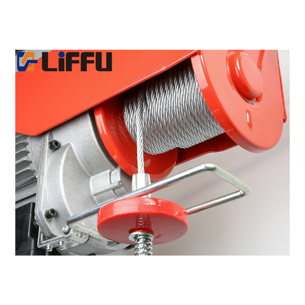 Liffu Electric Hoist 230V Wire Rope 18m 1200Kg PA1200