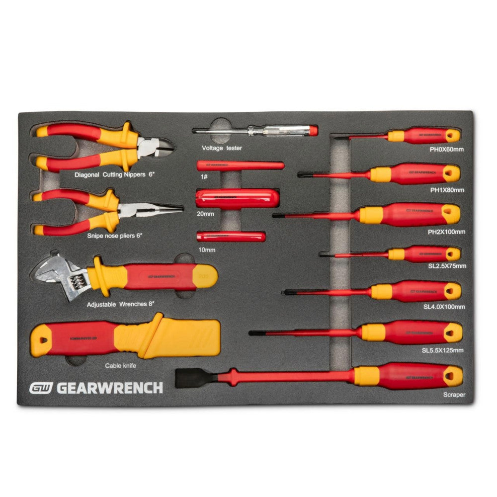 GEARWRENCH 72Pc VDE Insulated Tool Set In EVA Trays