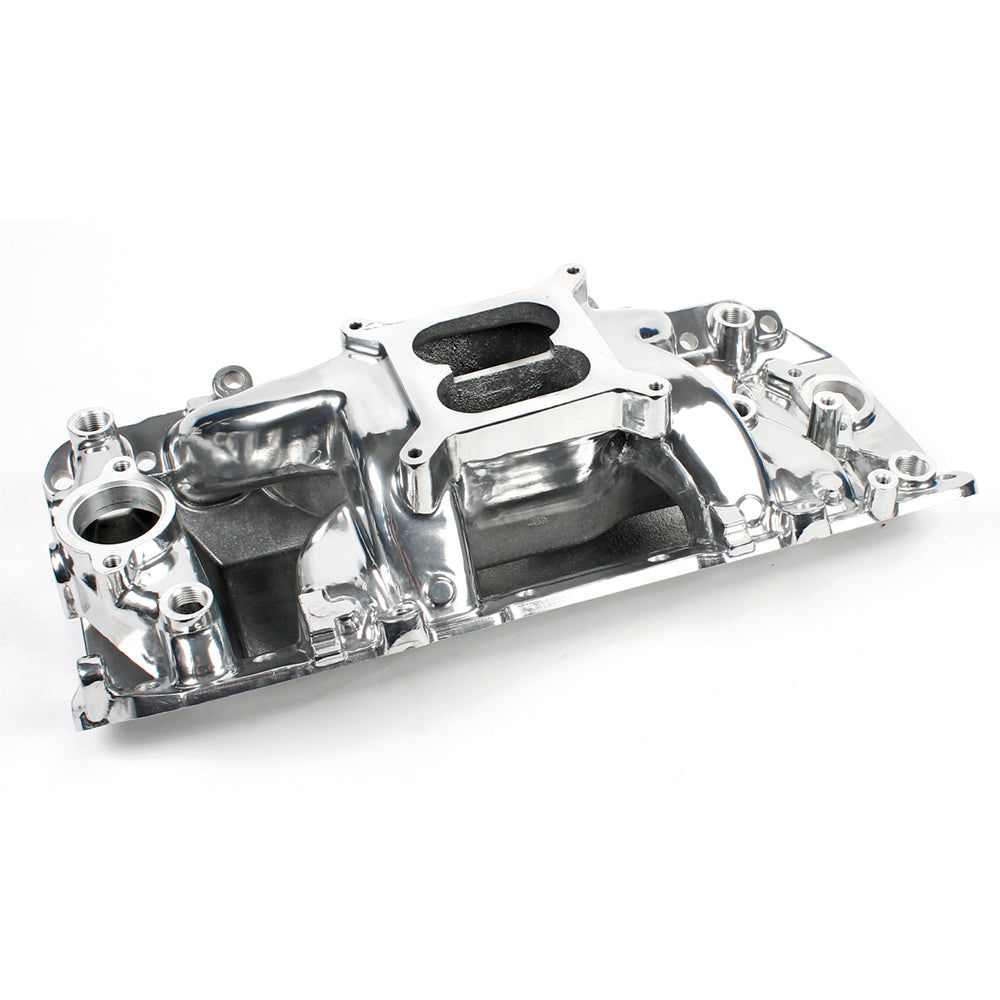 Chev 396 402 427 454 502 BB Intake Manifold 1500-6500 Rpm Dual Plane - Polished