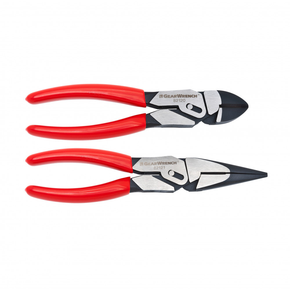 GearWrench 2Pc PivotForce™ Compound Action Plier Set. 200mm/8"