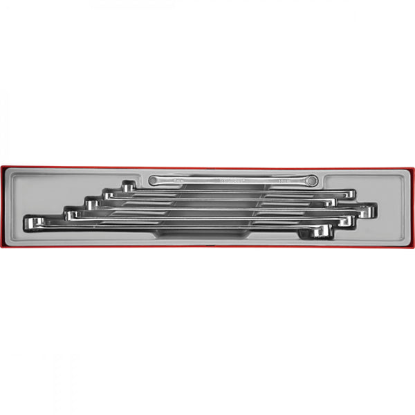 6Pc Flat Extra Long Ring Spanner Set 8-24mm