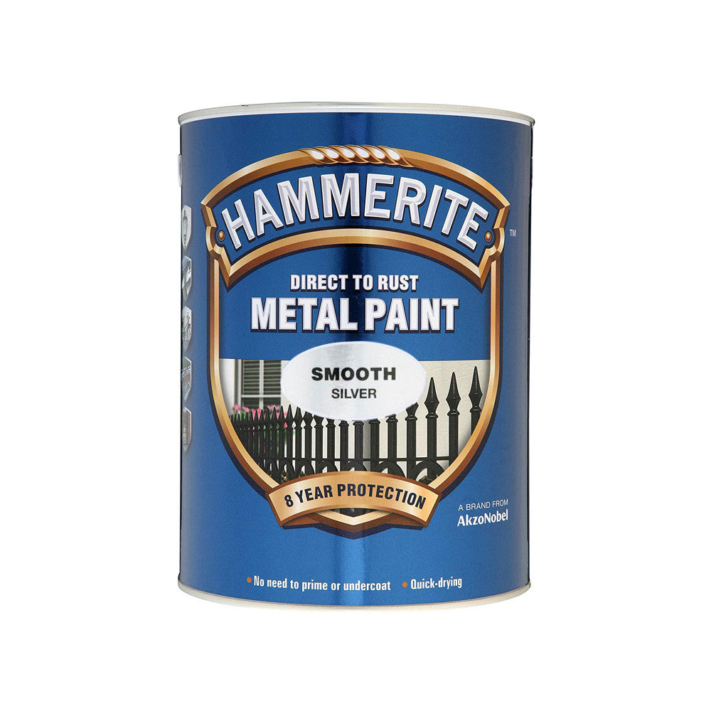 Hammerite Smooth Silver 2.5Litre