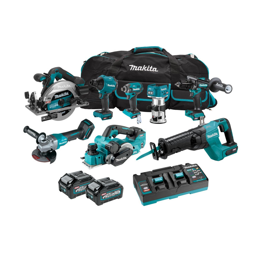 Makita 40Vmax Brushless 8-Pc.Combo (4.0Ah) Kit DK0210G801