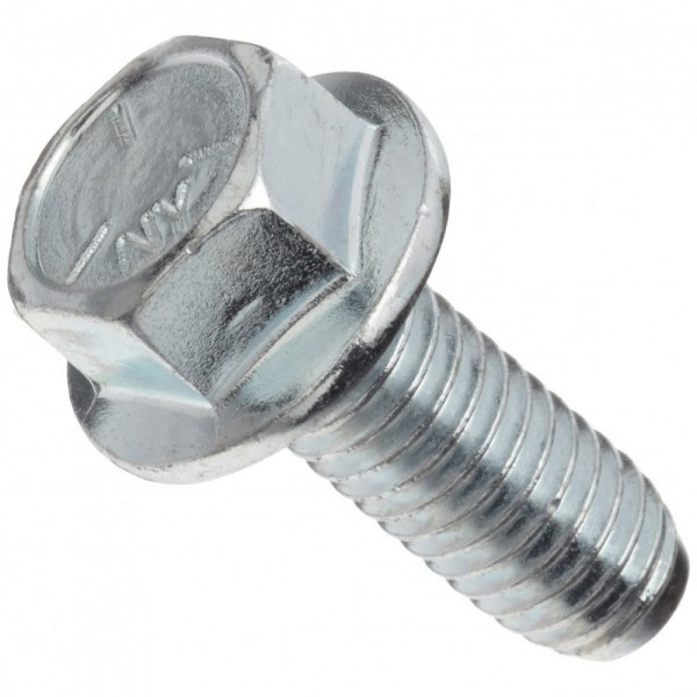 M10 x 20 Metric 25pc Hex Flange Bolt & Nut ZP