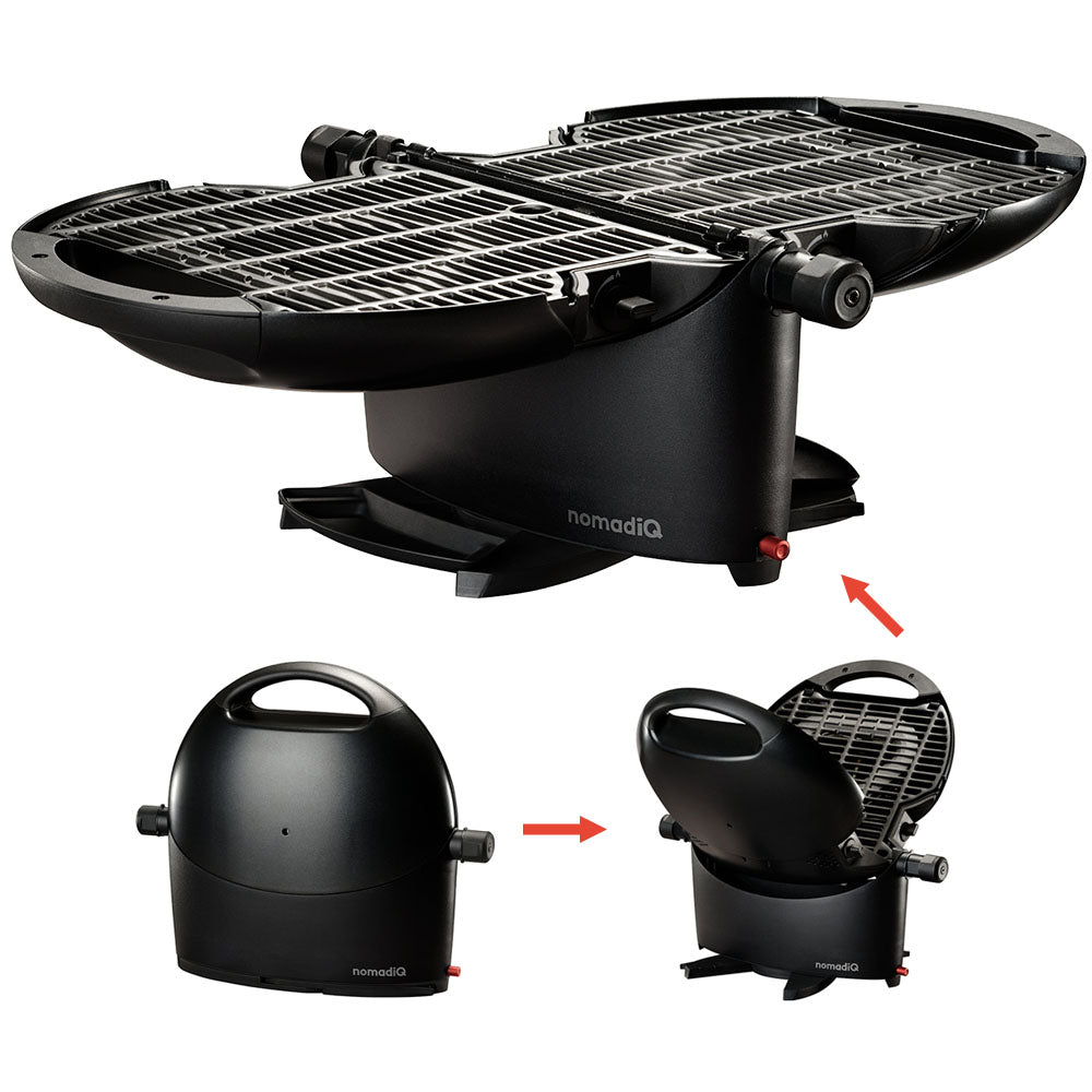NomadiQ Portable Gas BBQ - Black