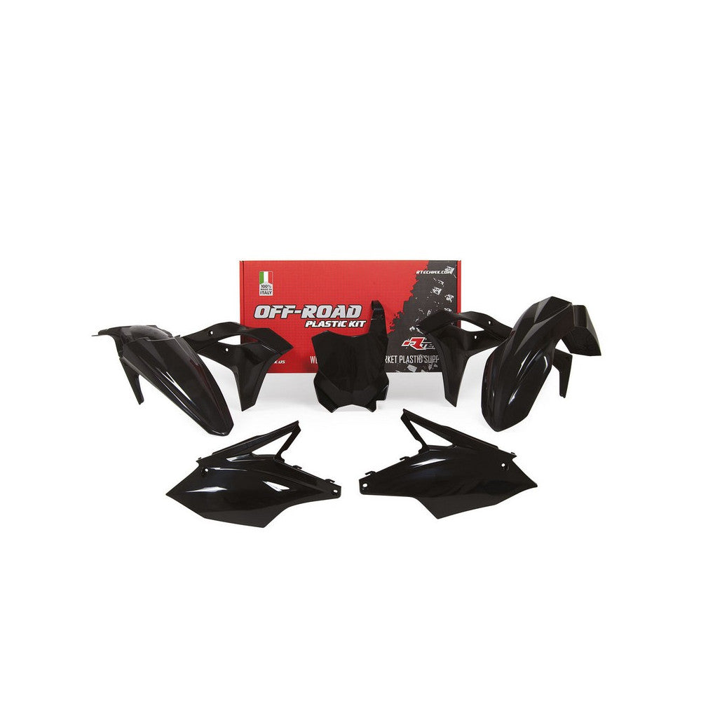 Plastics Kit Rtech Kawasaki Kx250F 17-20 Black