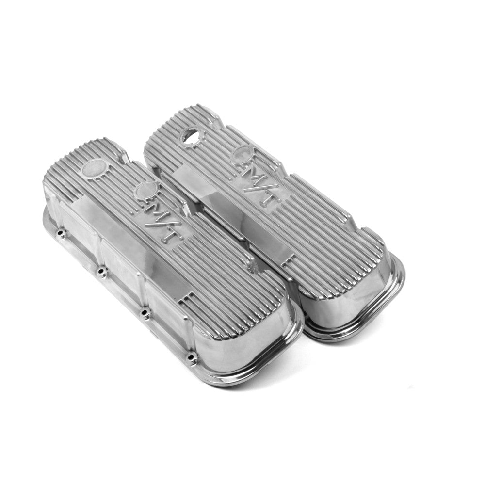 Holley Valve Covers Chev Big Block Polished Cast M/T Vintage Series Set#241-84