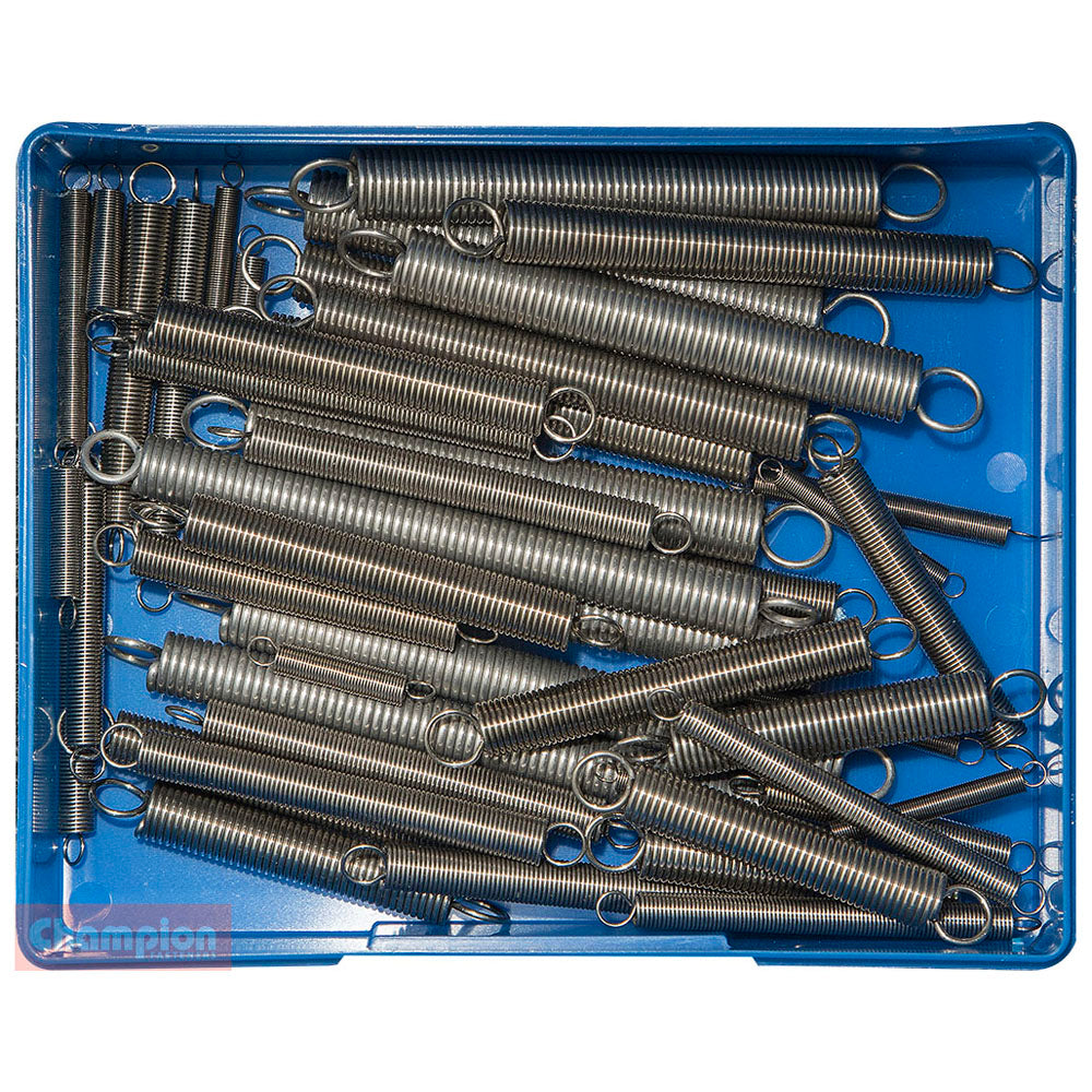Champion 48 Piece Extension Spring Assortment – S/Steel
