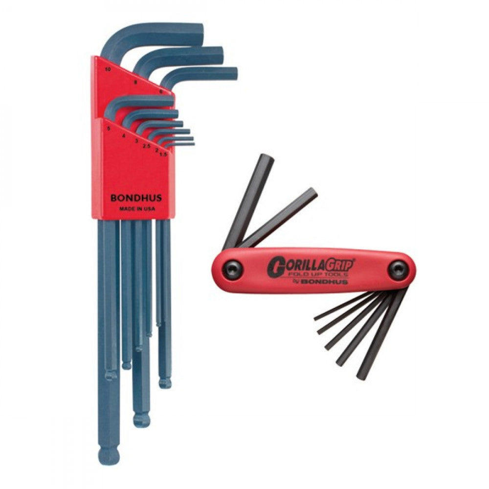 2 Pack Bondhus 16 Piece Hex & Ball End