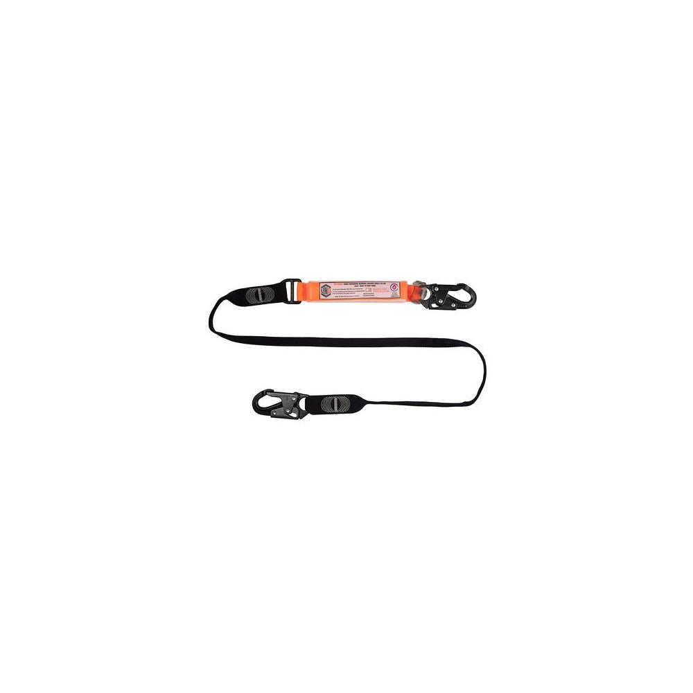 Elite Single Leg Shock Absorbing Webbing Lanyard With Hardware SN X2