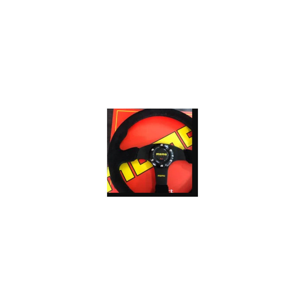 Racers - Car 14-Inch Leather Automobile Race Steering Wheel Black#WHLTHR