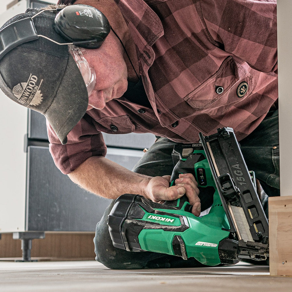 HiKOKI 18V Gasless 15G Angled Brad Nailer 65mm - BARE TOOL