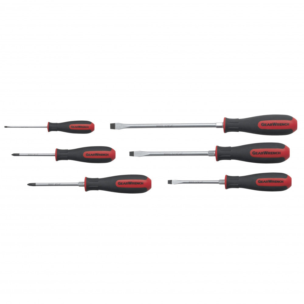 GEARWRENCH 6 Pc. Phillips®/Slotted Dual Material Screwdriver Set