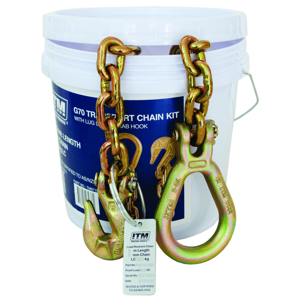 ITM G70 Transport Chain - 9 Ton Lashing Cap. - 5M Length