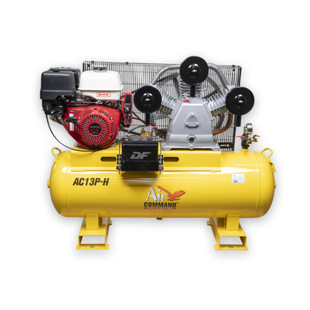Air Command AC13P-H Stationary Petrol Compressor 150L Honda GX390 E/S Engine