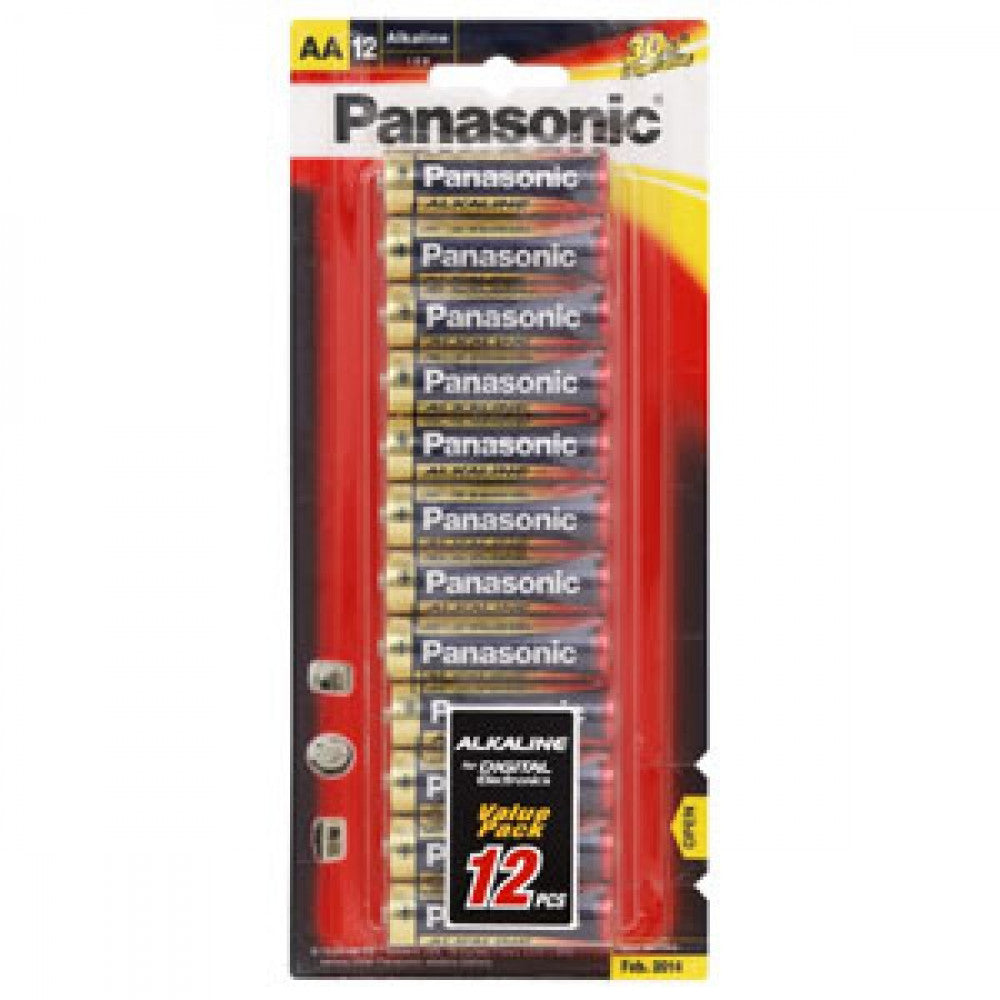 Panasonic Aa Battery Alkaline (12Pk)