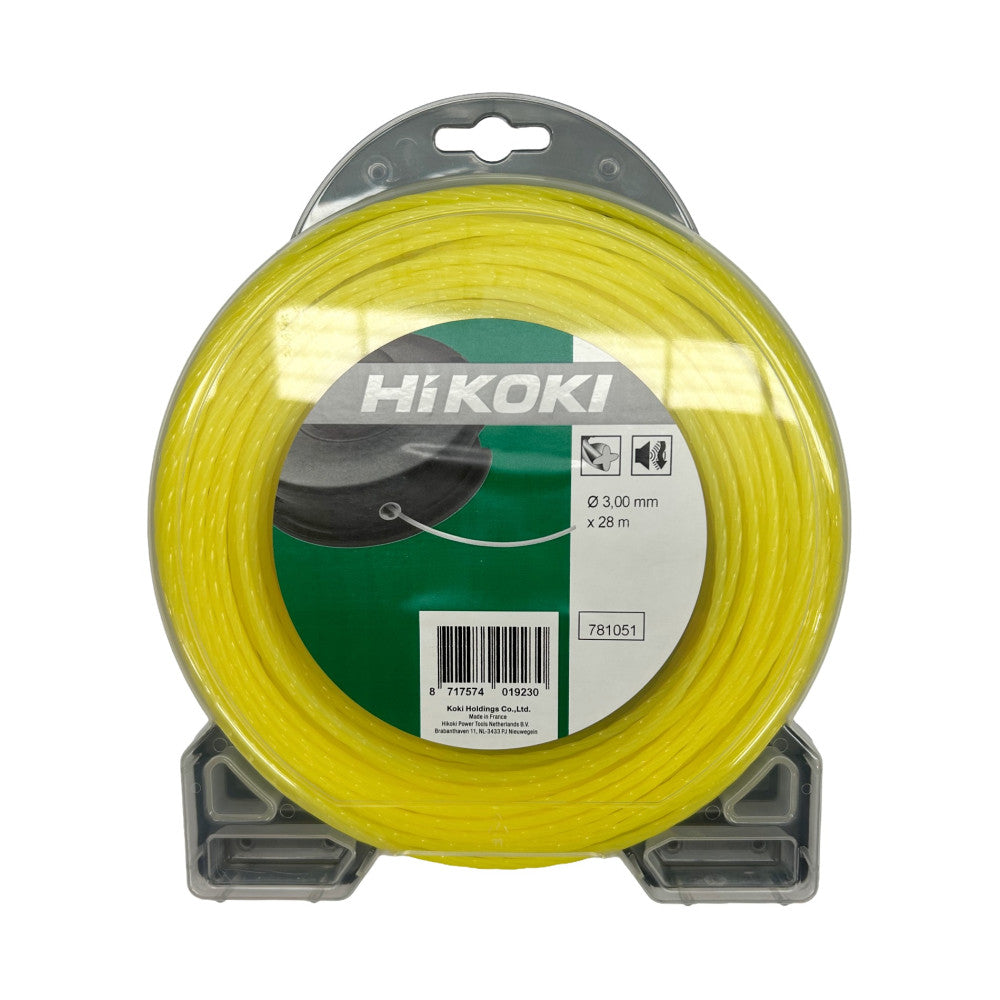 HiKOKI 28m Helicoidal Trimmer Line - 3mm Diameter
