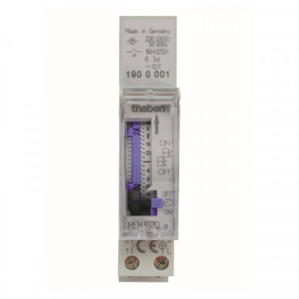 MEM190a Weekly Analogue Timer + Reserve