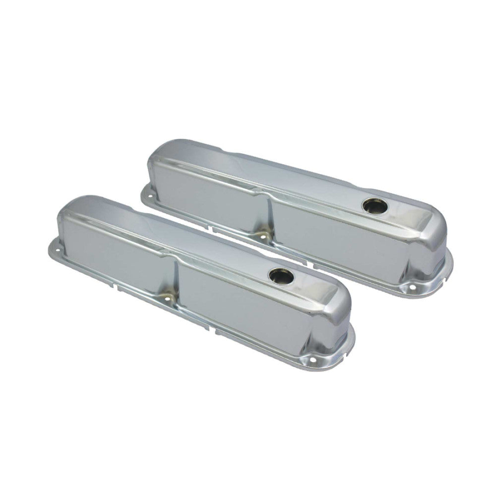 TSP Chrysler Small Block Chrome Steel Valve Cover Pair#8330