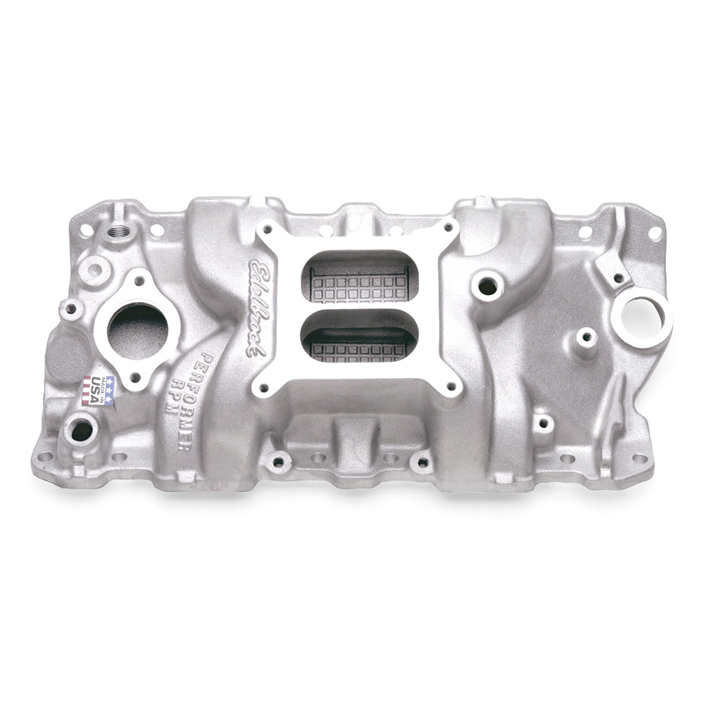 7101 Edelbrock Performer RPM Intake Manifold For Small-Block Chev (Satin Finish)