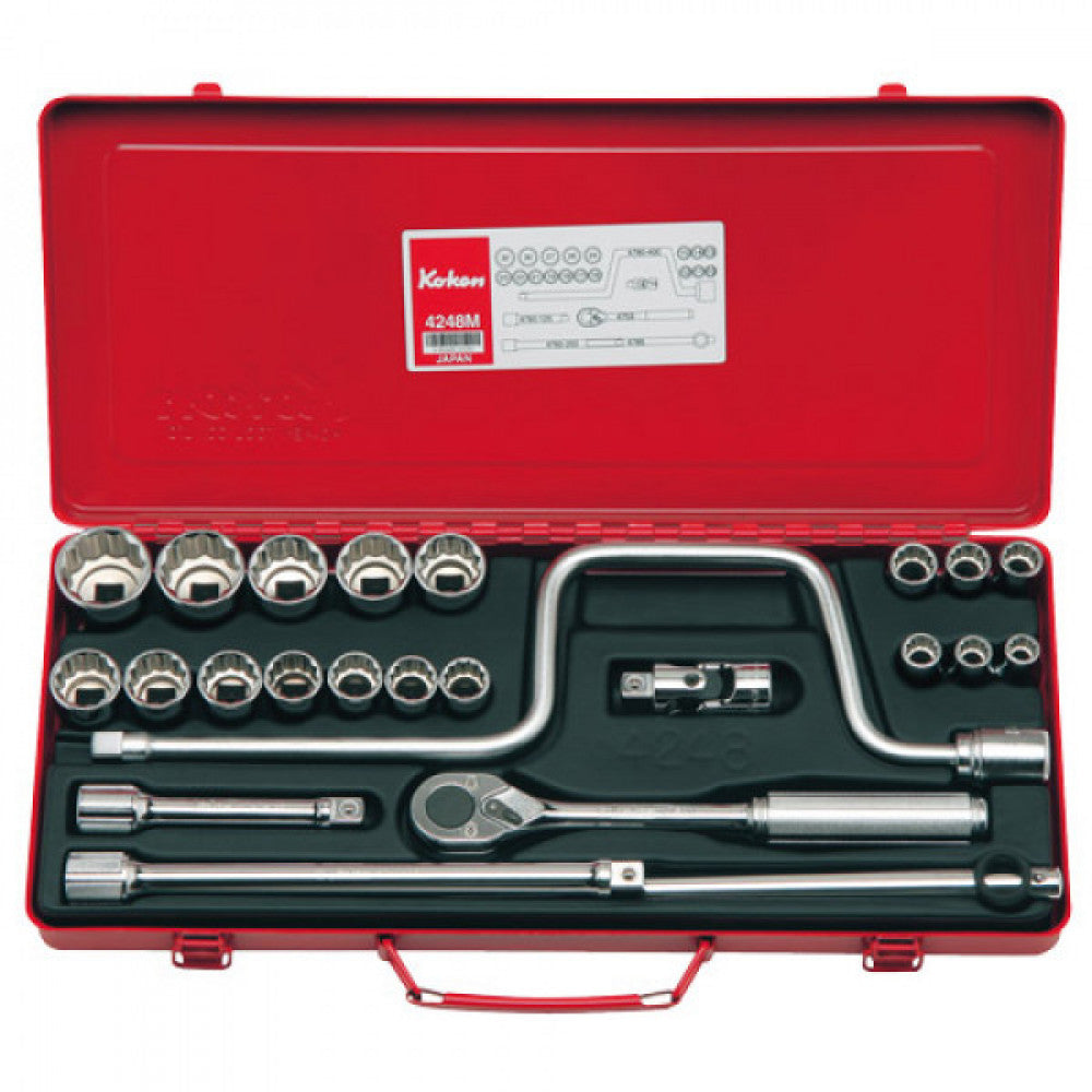 Koken - 1/2" Dr Socket Set - 24pc-10-32mm