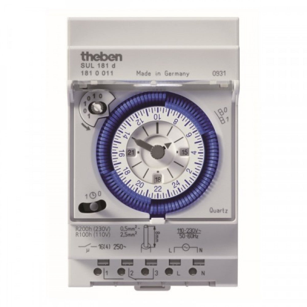 SUL181d Daily Analogue Time Switch + Reserve