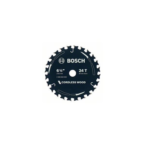 Bosch Cordless, Wood Cutting, Thin KerfØ 6 1/2" / 165 mm x 1.6 x 20 mm, 24 T