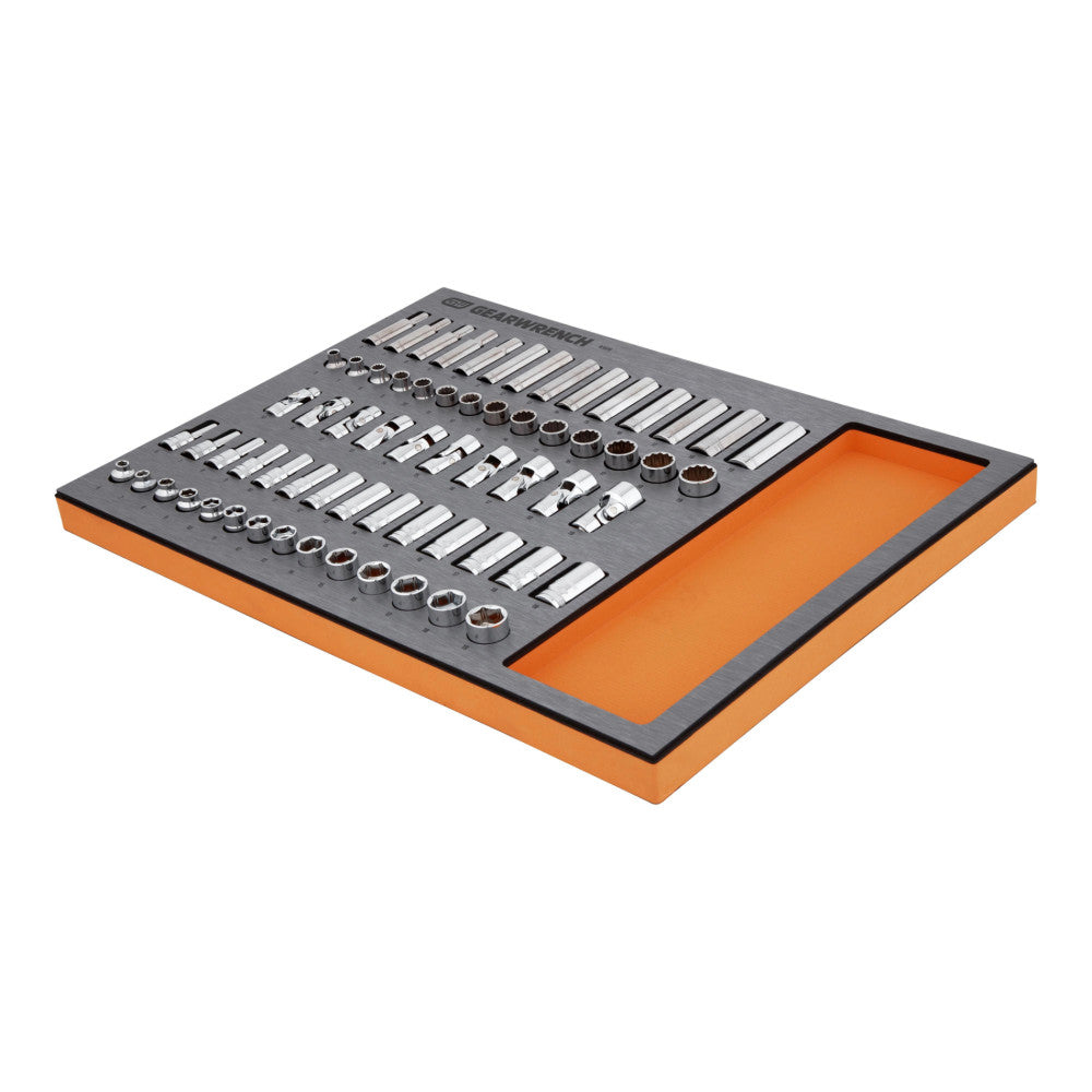 GEARWRENCH 66Pc 3/8in. Drive Metric Socket Set In EVA Tray